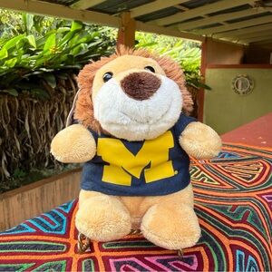Michigan Wolverines Lion Plush Mascot Factory 5” Stubby NCAA